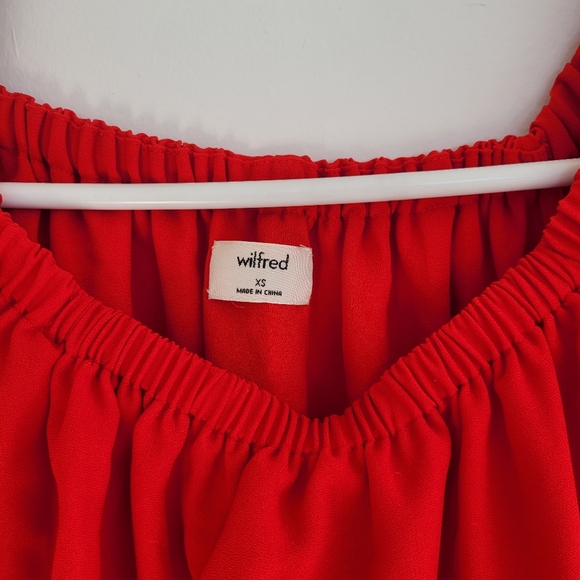 Wilfred red strapless dress. Aritzia dress - Picture 2 of 6